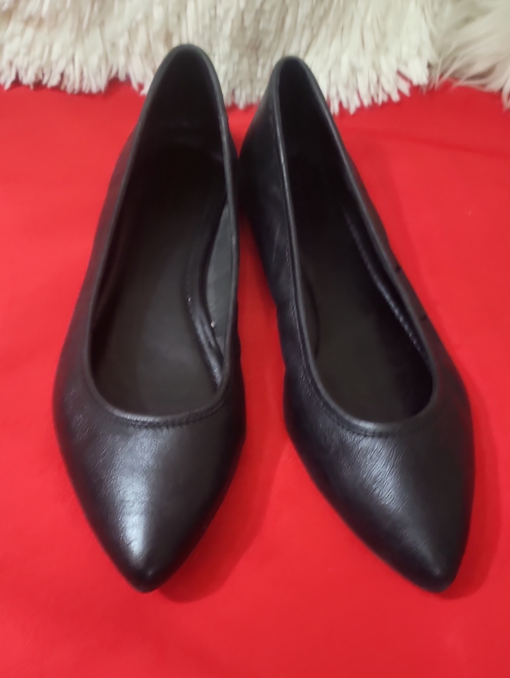 Frye Heather Women's Black Pointed Toe Ballet Flats
